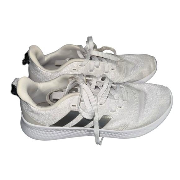 Adidas Women's Puremotion Running Shoe Size 9.5 FW3264 White/Silver/Grey - Picture 8 of 10